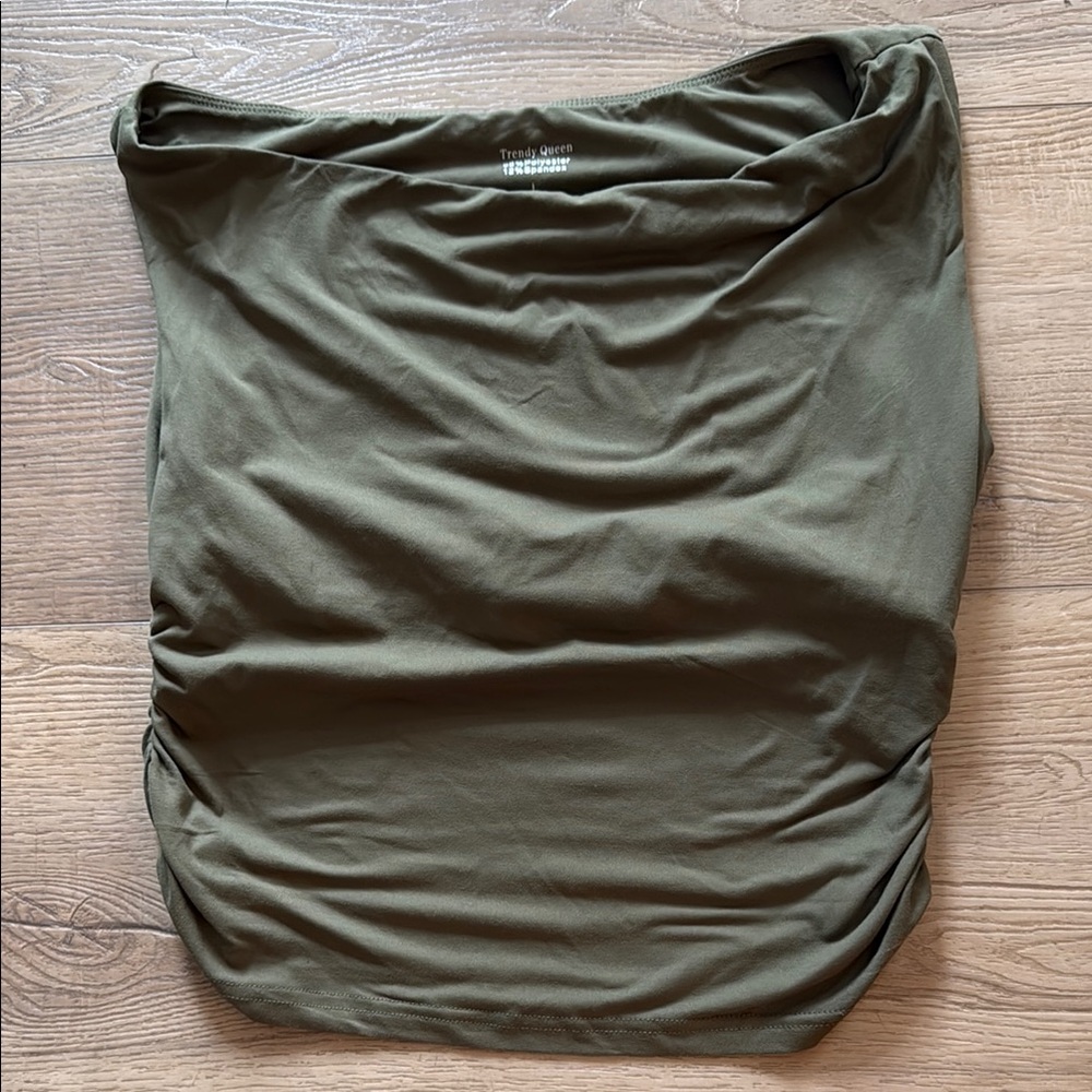 Olive Green Tube Top